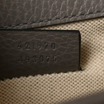 Mini Calfskin Shoulder Bag - Grey