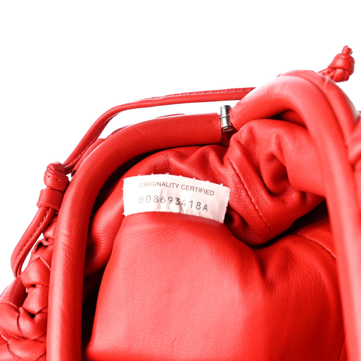 Mini Nappa Pouch - Red