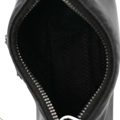 Mini Nylon Shoulder Bag - Black