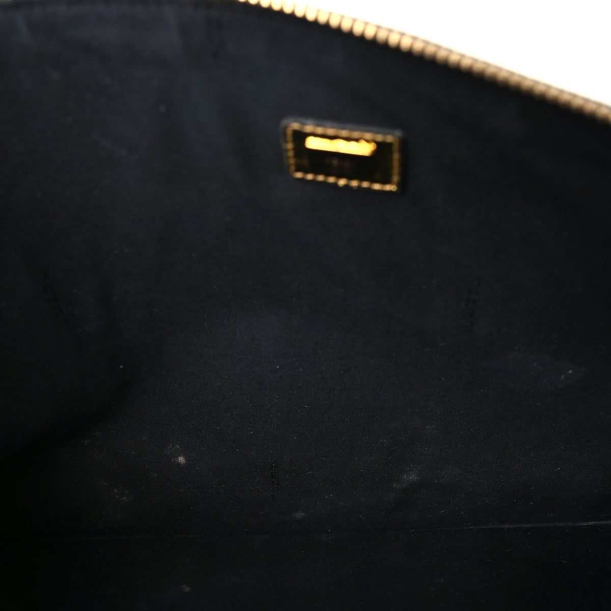 Large Lambskin Pouch - Gold