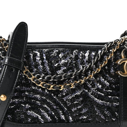 Small Calfskin Hobo Bag - Black