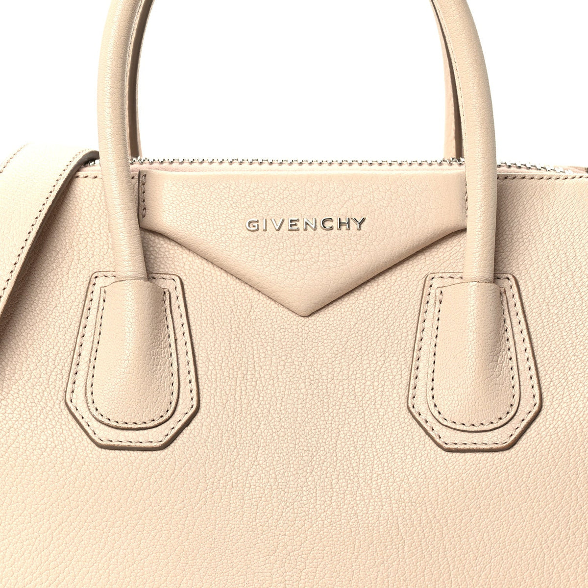 Small Goatskin Handbag - Beige