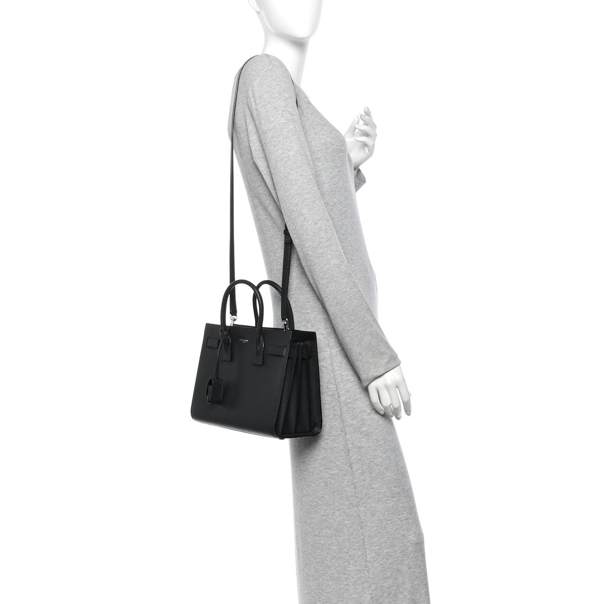 Calfskin Handbag - Black