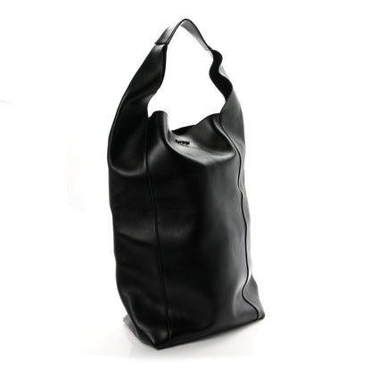 Large Calfskin Hobo Bag - Tan