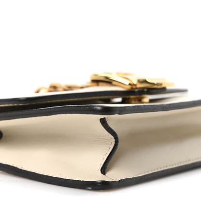 Mini Calfskin Shoulder Bag - White