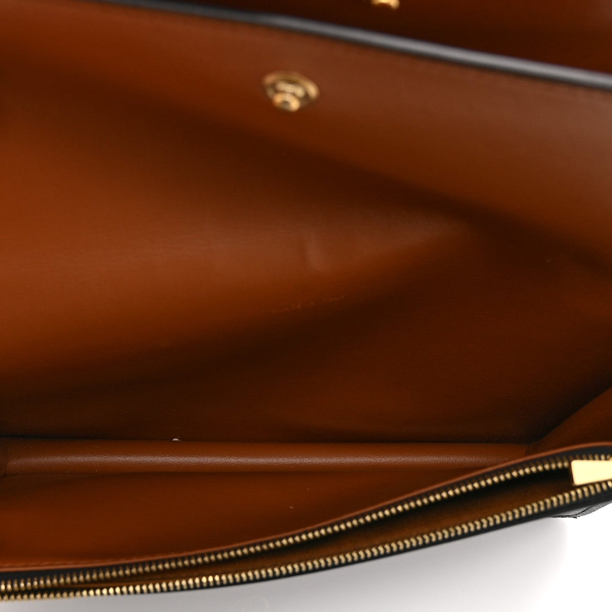 Lambskin Canvas Wallet Bag - Tan