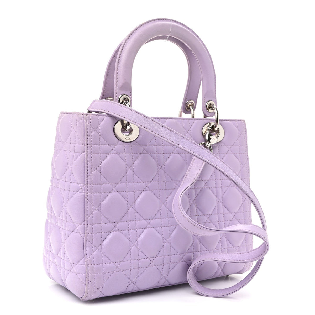 Medium Lambskin Handbag - Purple