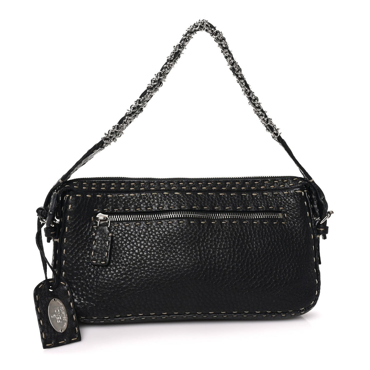 Calfskin Shoulder Bag - Black
