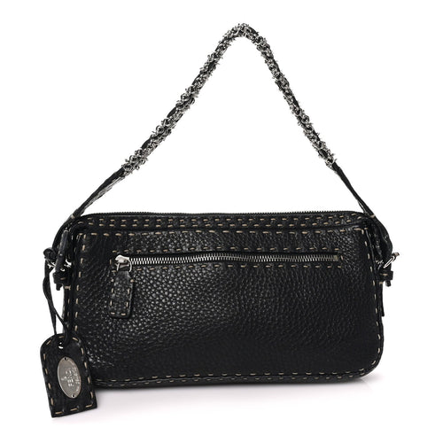 Calfskin Shoulder Bag - Black