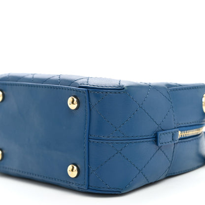 Calfskin Handbag - Blue