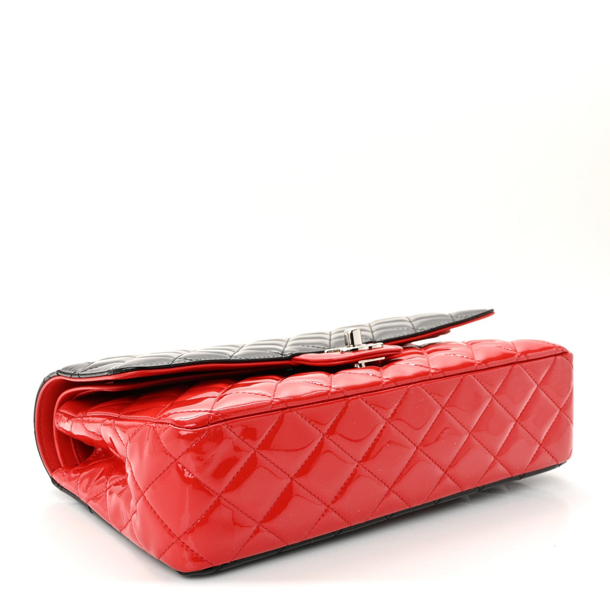 Medium Quilted Calfskin Flap Shoulder Bag - Black