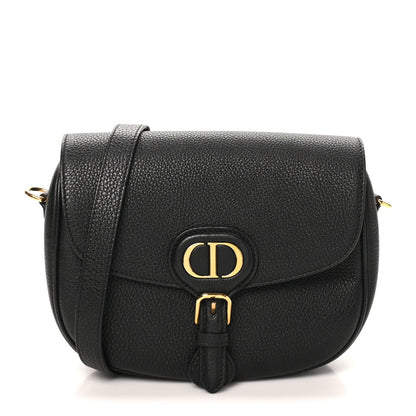 Medium Calfskin Flap Shoulder Bag - Black