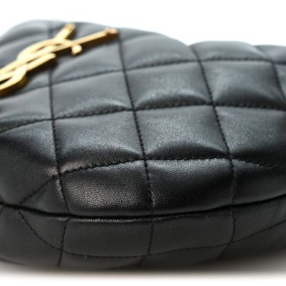 Quilted Lambskin Handbag - Black