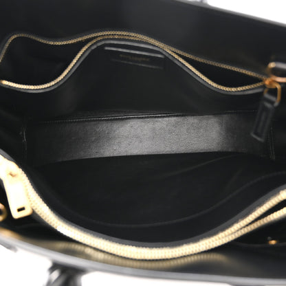 Small Calfskin Handbag - Black