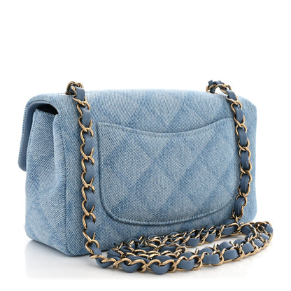 Mini Quilted Flap Shoulder Bag - Tan