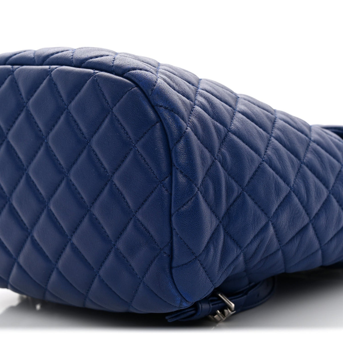 Small Quilted Lambskin Backpack - Blue