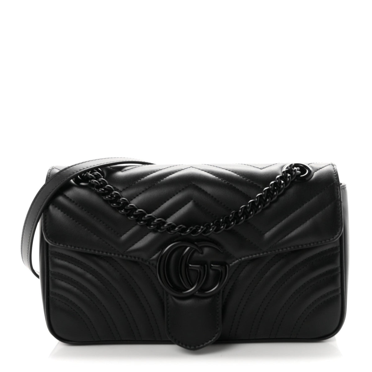 Small Calfskin Shoulder Bag - Black