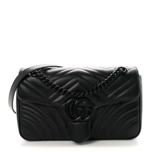 Small Calfskin Shoulder Bag - Black