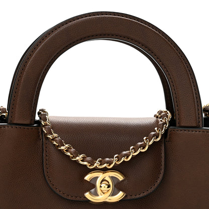 Nano Caviar Handbag - Brown