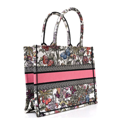 Medium Canvas Tote Bag - Red