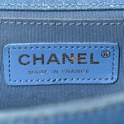 Medium Flap Shoulder Bag - Light Blue