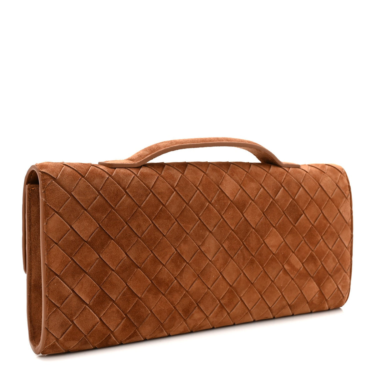 Suede Clutch Bag
