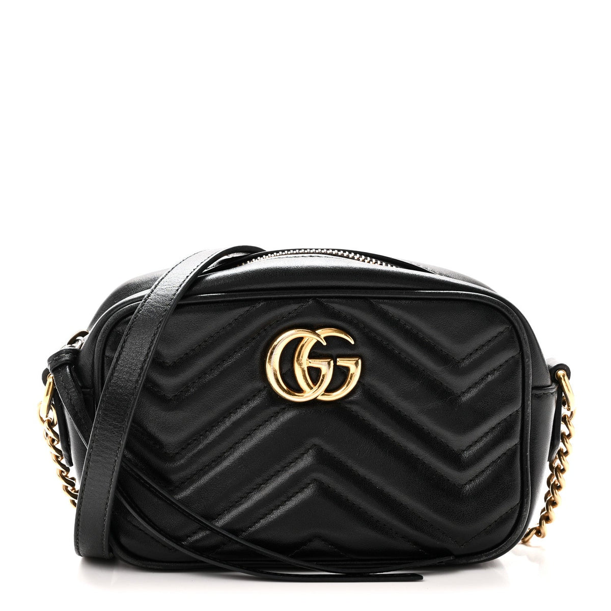 Mini Calfskin Shoulder Bag - Black