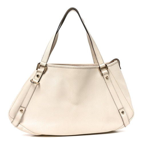 Medium Calfskin Shoulder Bag - White