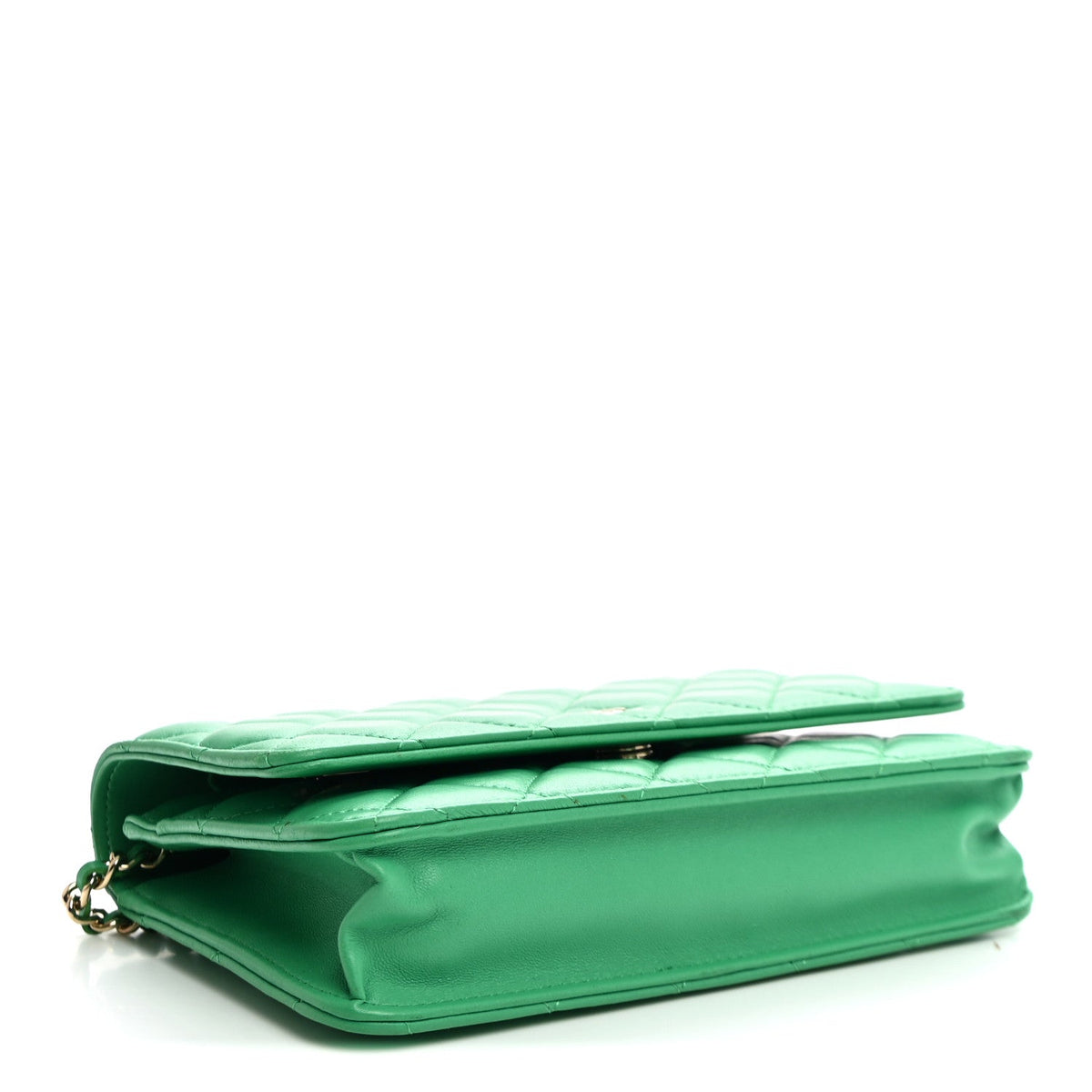 Quilted Lambskin Wallet Bag - Green