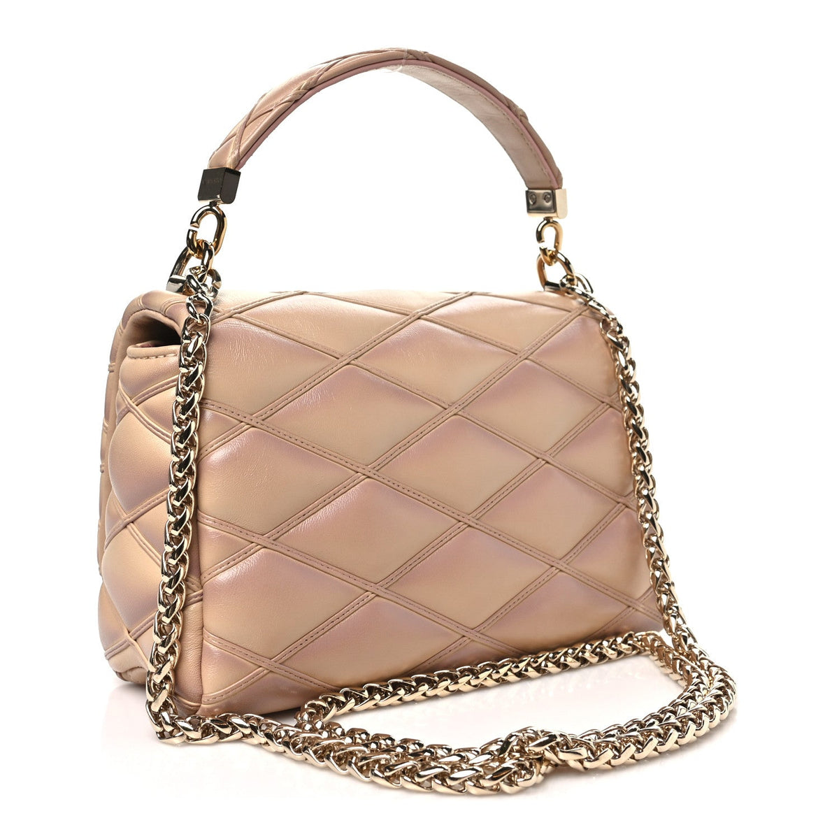 Lambskin Handbag - Beige