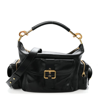 Medium Calfskin Crossbody Bag - Black