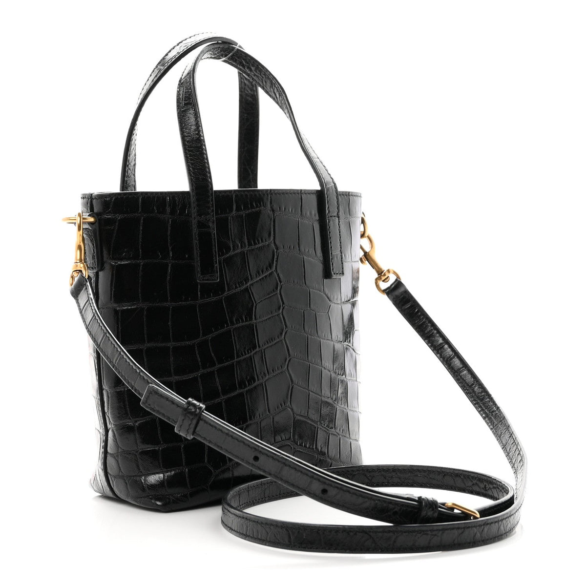 Mini Calfskin Tote Bag - Black