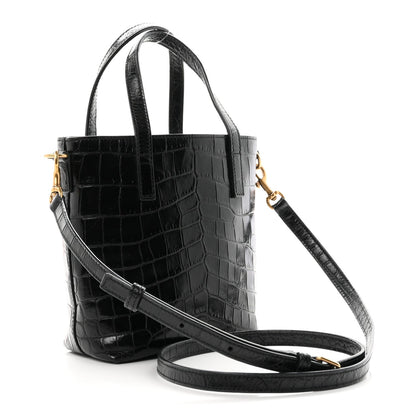 Mini Calfskin Tote Bag - Black