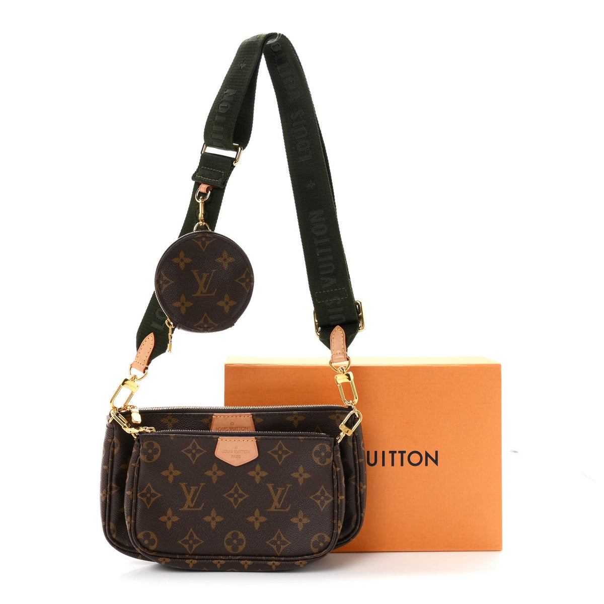 Monogram Multi Pochette Accessories Kaki Handbag