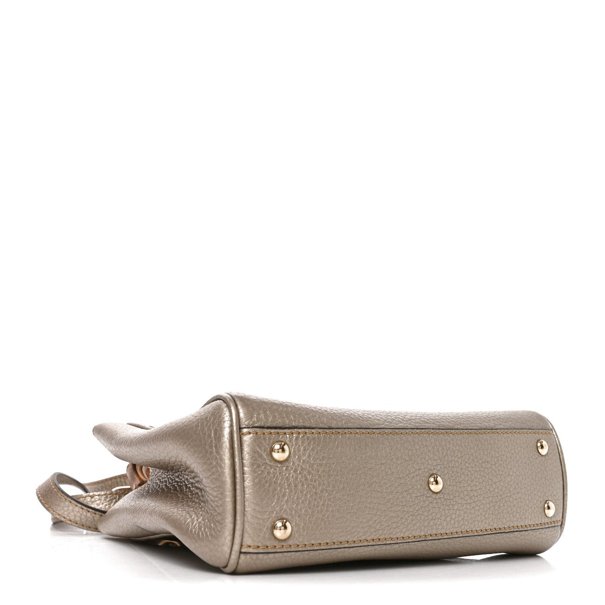 Mini Calfskin Tote Bag - Gold