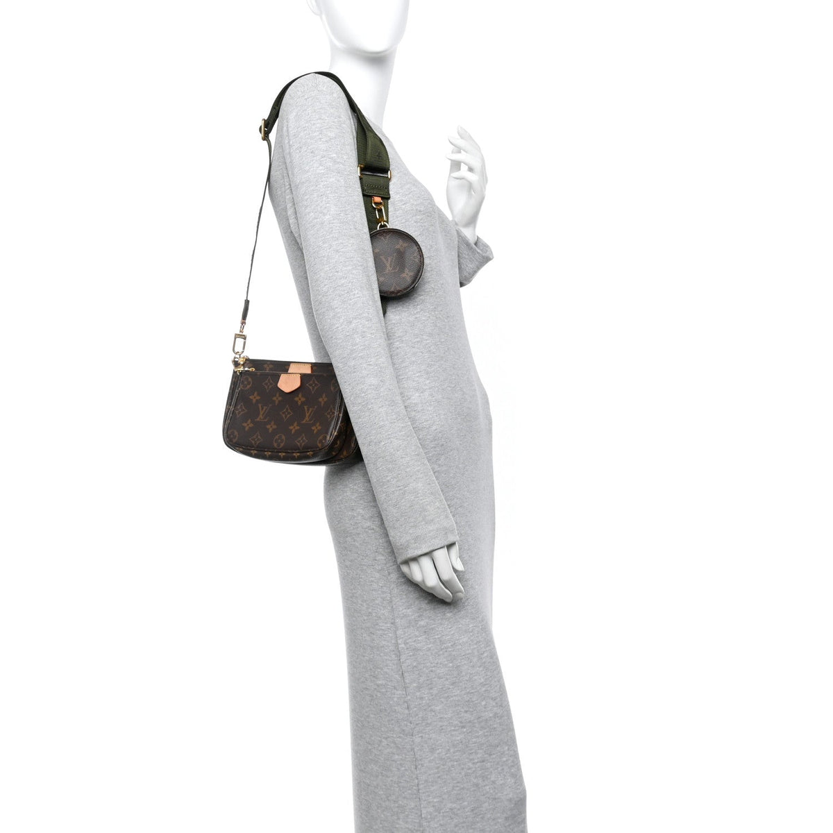 Monogram Multi Pochette Accessories Kaki Handbag