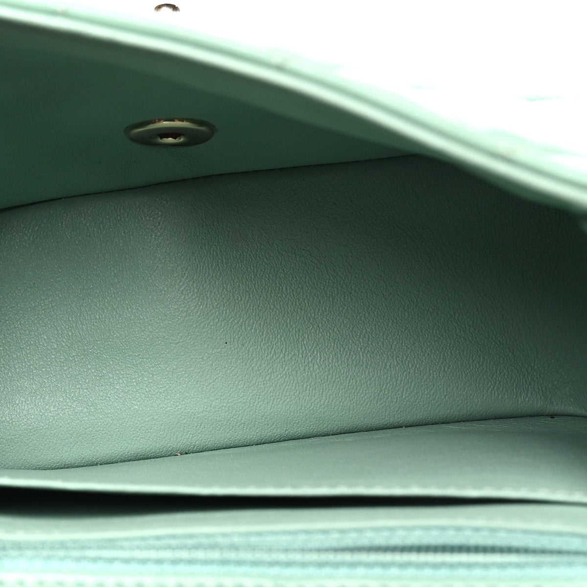 Mini Quilted Lambskin Flap Shoulder Bag - Light Green