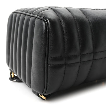 Mini Quilted Lambskin Backpack - Black