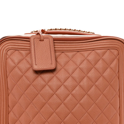 Quilted Calfskin Handbag - Pink