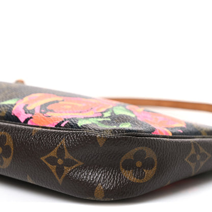 Monogram Roses Pochette Accessories Handbag
