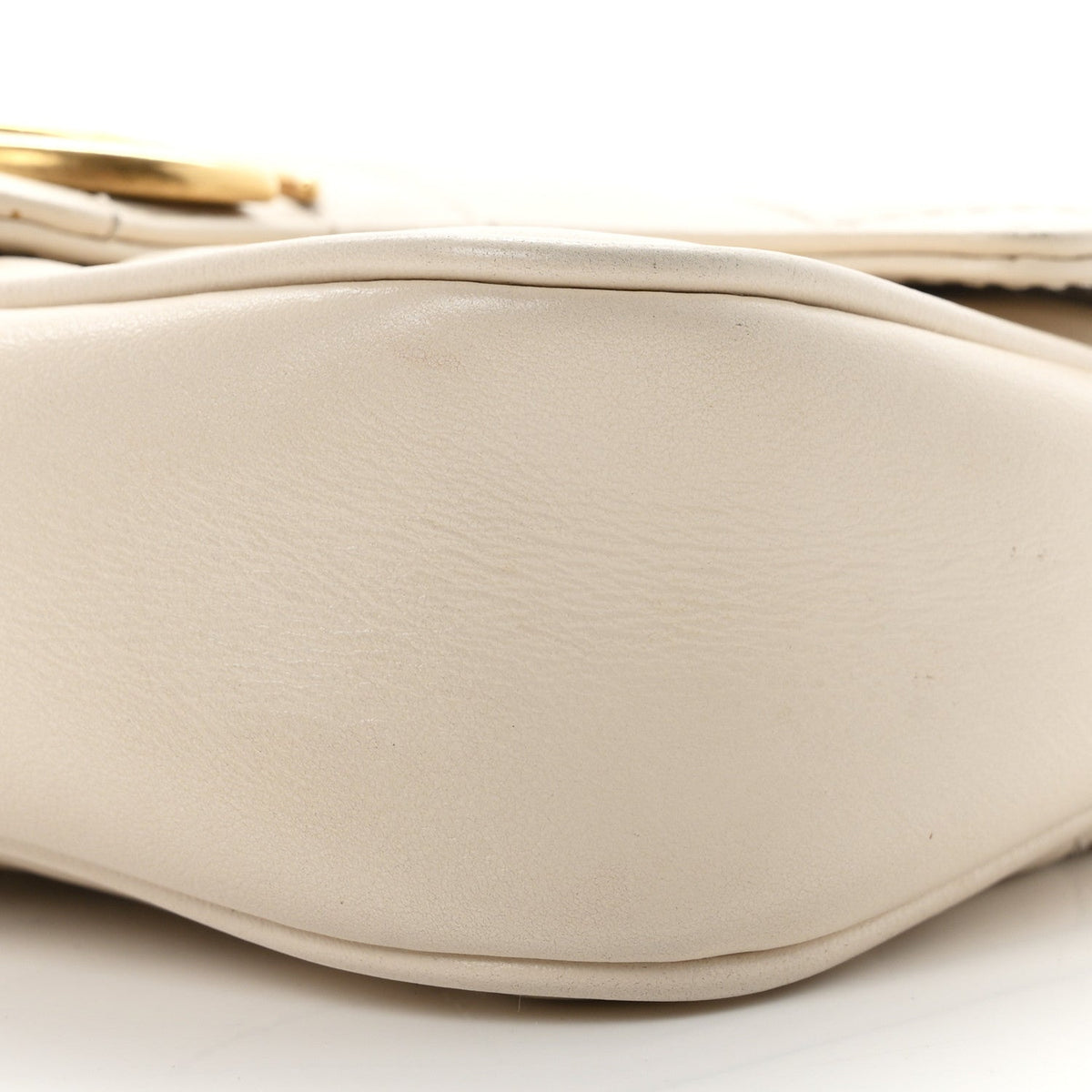 Mini Calfskin Shoulder Bag - White