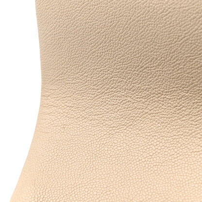 Mini Quilted Caviar Flap Shoulder Bag - Tan