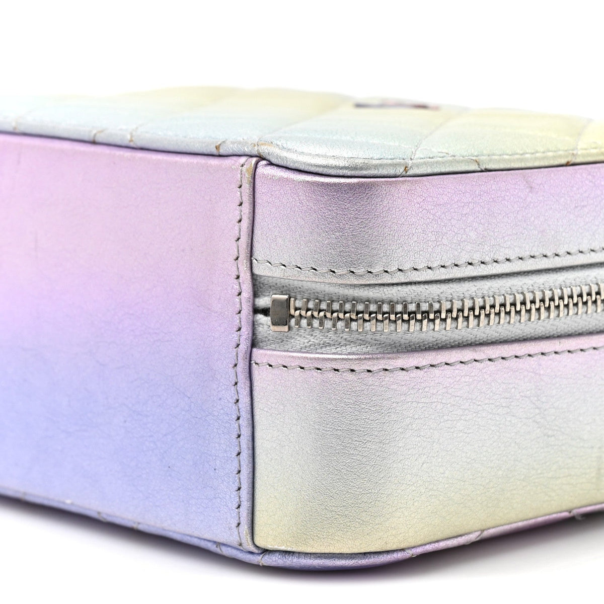 Quilted Calfskin Crossbody Bag - Blue