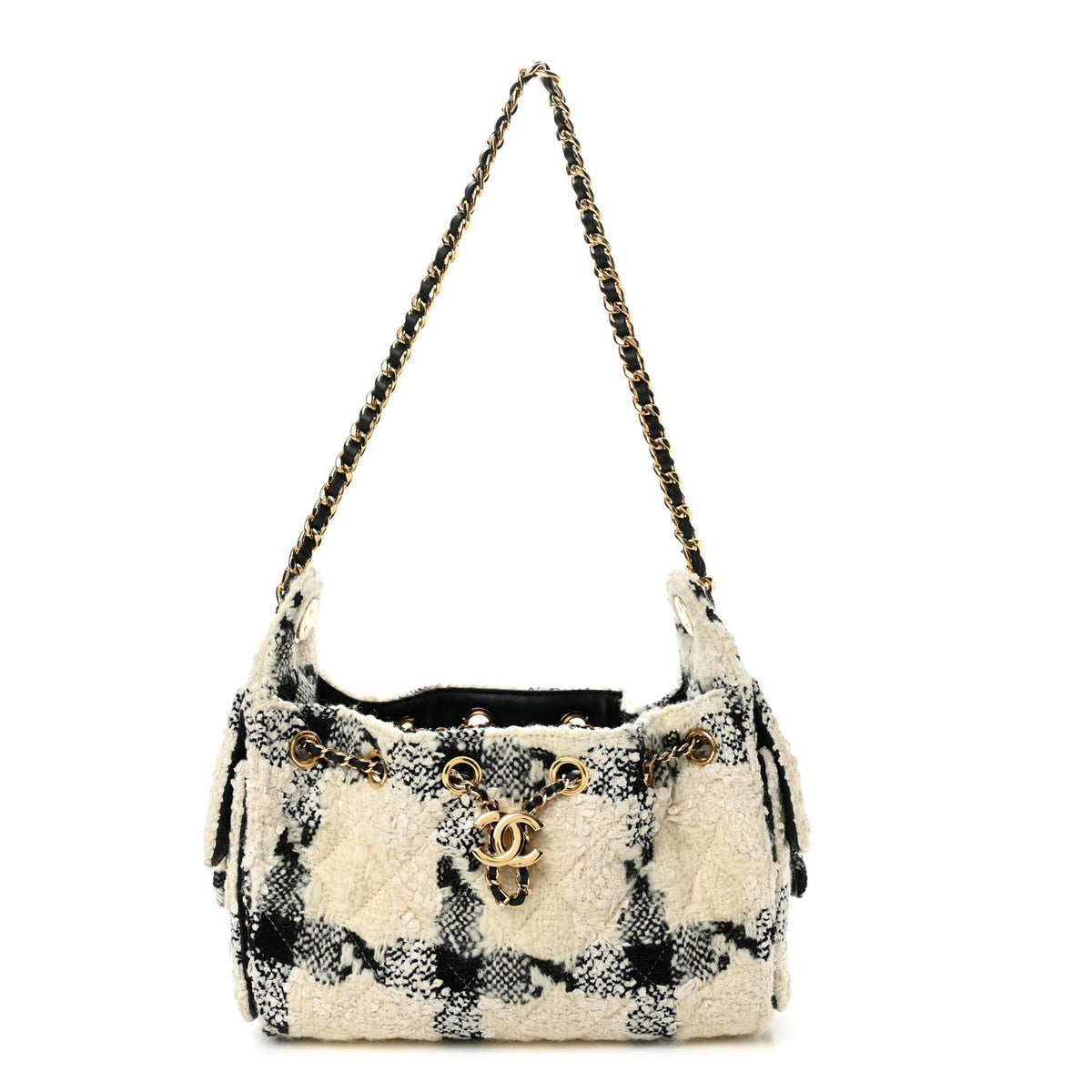 Mini Quilted Handbag - White