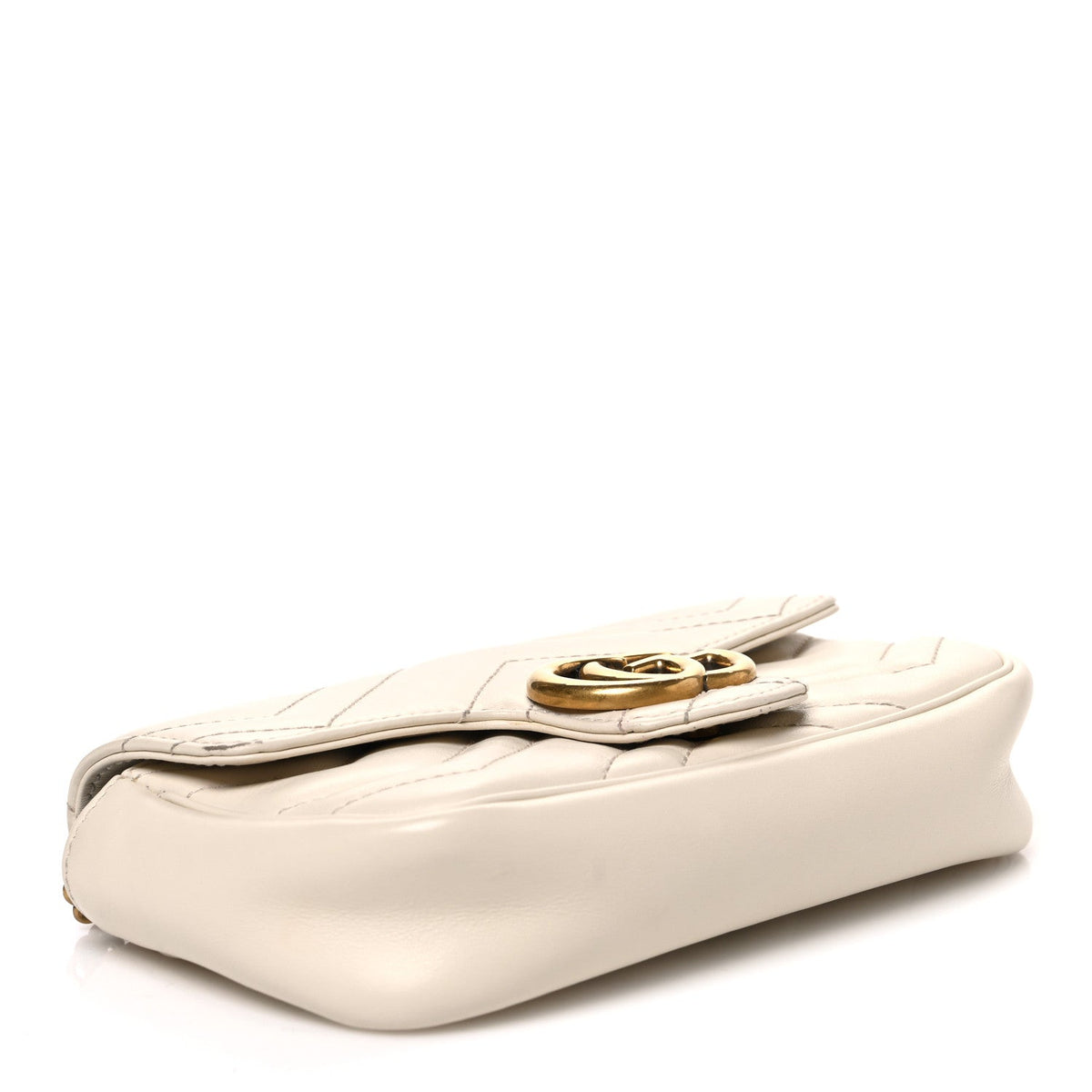 Mini Calfskin Shoulder Bag - White