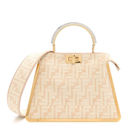 Small Suede Satchel Bag - Beige