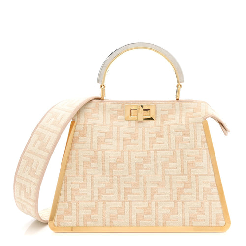 Small Suede Satchel Bag - Beige