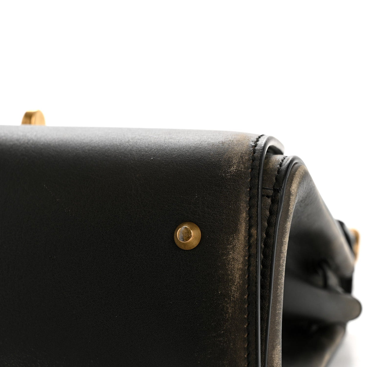 Small Calfskin Handbag - Brown