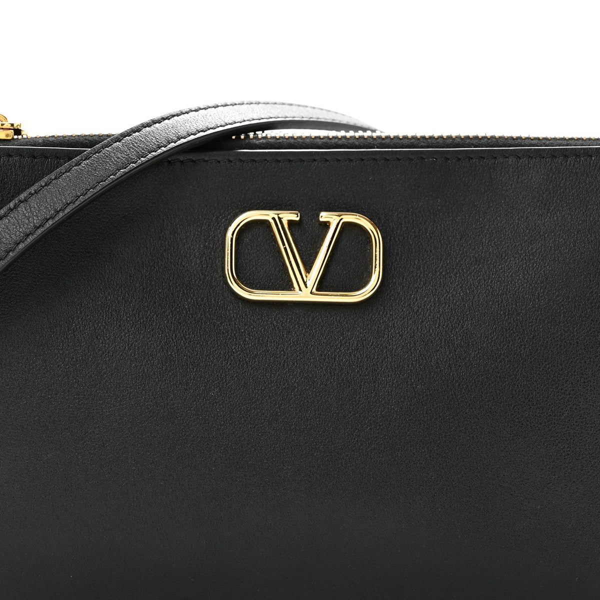 Mini Calfskin Crossbody Bag - Black