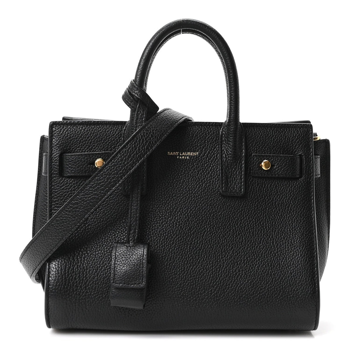 Nano Calfskin Handbag - Black